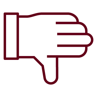 Thumbs down