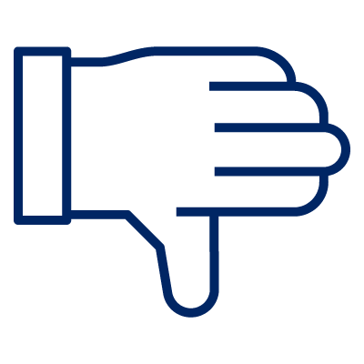 Thumbs down